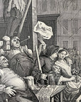 1822 BEER STREET & GIN LANE Authentic Hogarth Heath Ed. Antique Prints FRAMED