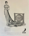 1951 Jaz Pedulum Clock Advertisement - Roulic Bydo Art - Vintage Print Ad