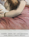 1880 "Happy Days Of Childhood" Chromolithograph Print | Magazine Illustration