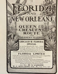 1905 Southern Railway Print Ad Queen & Crescent Route Florida Limited Short Line