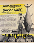1945 Sunset Lines Fishing Line Photo Print Ad San Francisco CA Bluefin Tuna