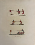 1810 Joseph Strutt THE QUINTAIN Antique Engraving Sports & Pastimes England PL.X
