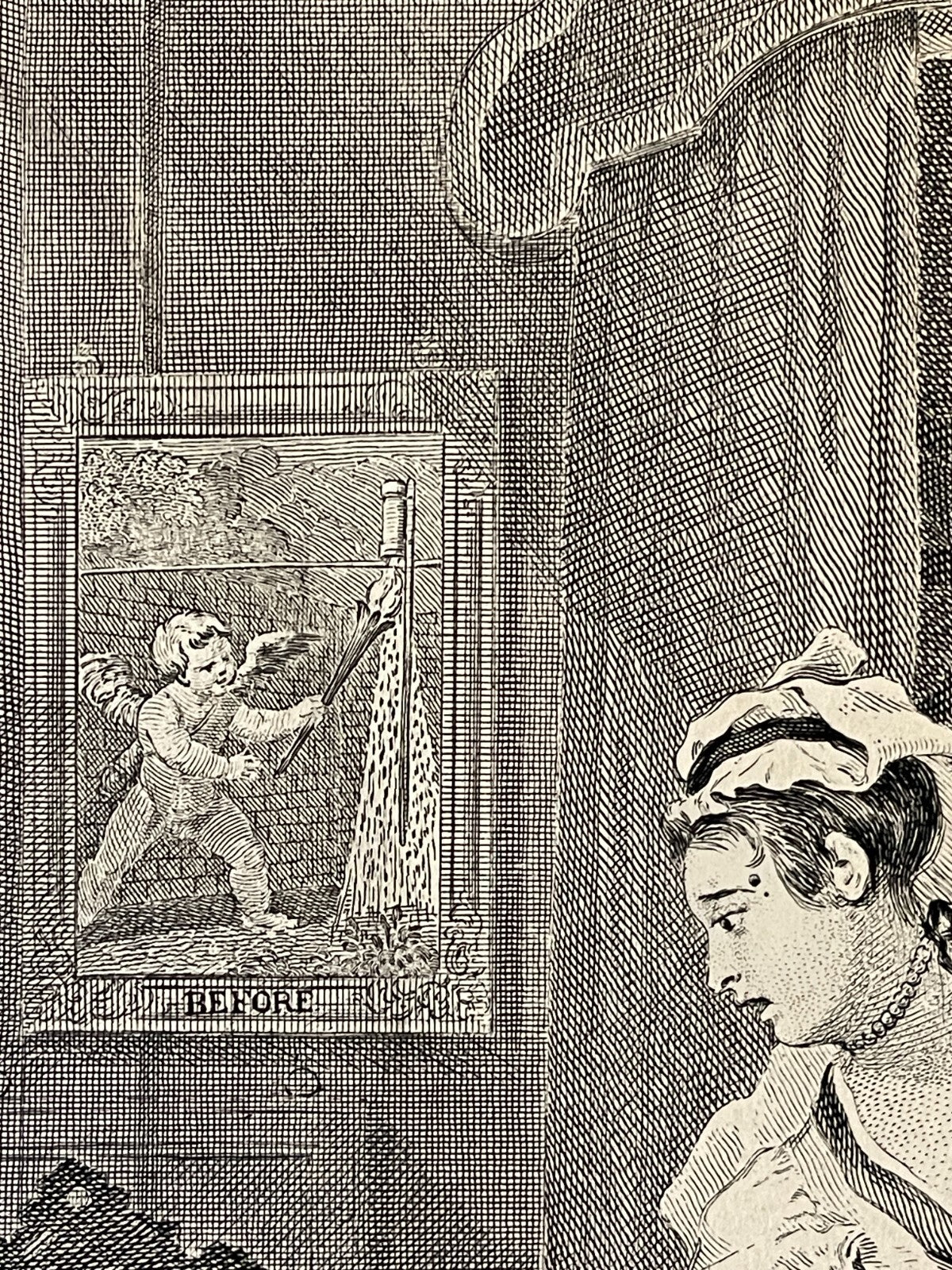 1822 BEFORE AND AFTER Authentic Hogarth Heath Edition Antique Print SET OF 2