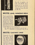 1943 Bristol Solid Steel Casting Rods Print Ad - Horton Manufacturing Bristol CT