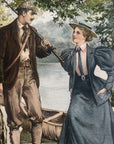 1895 "The Last Catch Of The Season" Chromolithograph Print | Magazine Illustration