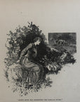 1892 Kate’s Quick Ear Recognized The Familiar Sound Antique Wood Engraving