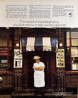 1970 C&O/B&O Railroad Vintage Print Ad, Retro Pizza Shop Photo Advertisement