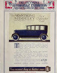 1919 Armstrong Siddeley 6 UK Automobile Print Ad - Olympia Exhibition Stand 72