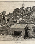 1893 Ventimiglia Antique Magazine Wood Engraving