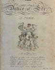 1817 Rowlandson A POEM Frontispiece Dance Of Life Hand Colored Etching