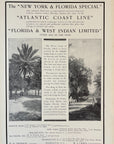 1905 Atlantic Coast Line Railway Print Ad - New York Florida Fishing Railroad RR