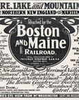 1903 Boston & Maine Railroad Print Ad Seashore Lake Mountain Resorts New England