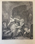 1822 BEFORE AND AFTER Authentic Hogarth Heath Edition Antique Print SET OF 2