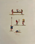 1810 Joseph Strutt BALANCING Antique HC Engraving Sports & Pastimes England