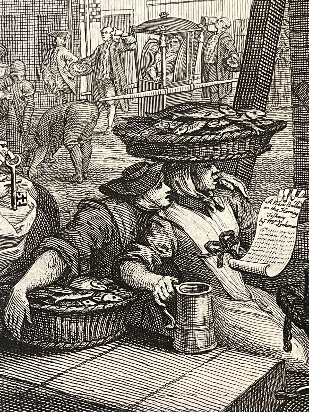 1822 BEER STREET & GIN LANE Authentic Hogarth Heath Ed. Antique Print SET OF 2