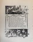 1892 Poppies Flower Original Poem Wood Engraving