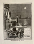 1919 Clincher Tires Antique Print Ad - Olympia Motor Show Illustrated British Ad