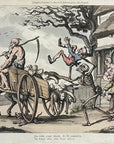 1815 Rowlandson A CAUSETTE English Dance Of Death HC Aquatint Etching
