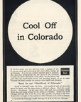 1903 Chicago Burlington & Quincy Railroad Print Ad Burlington Route Colorado Q