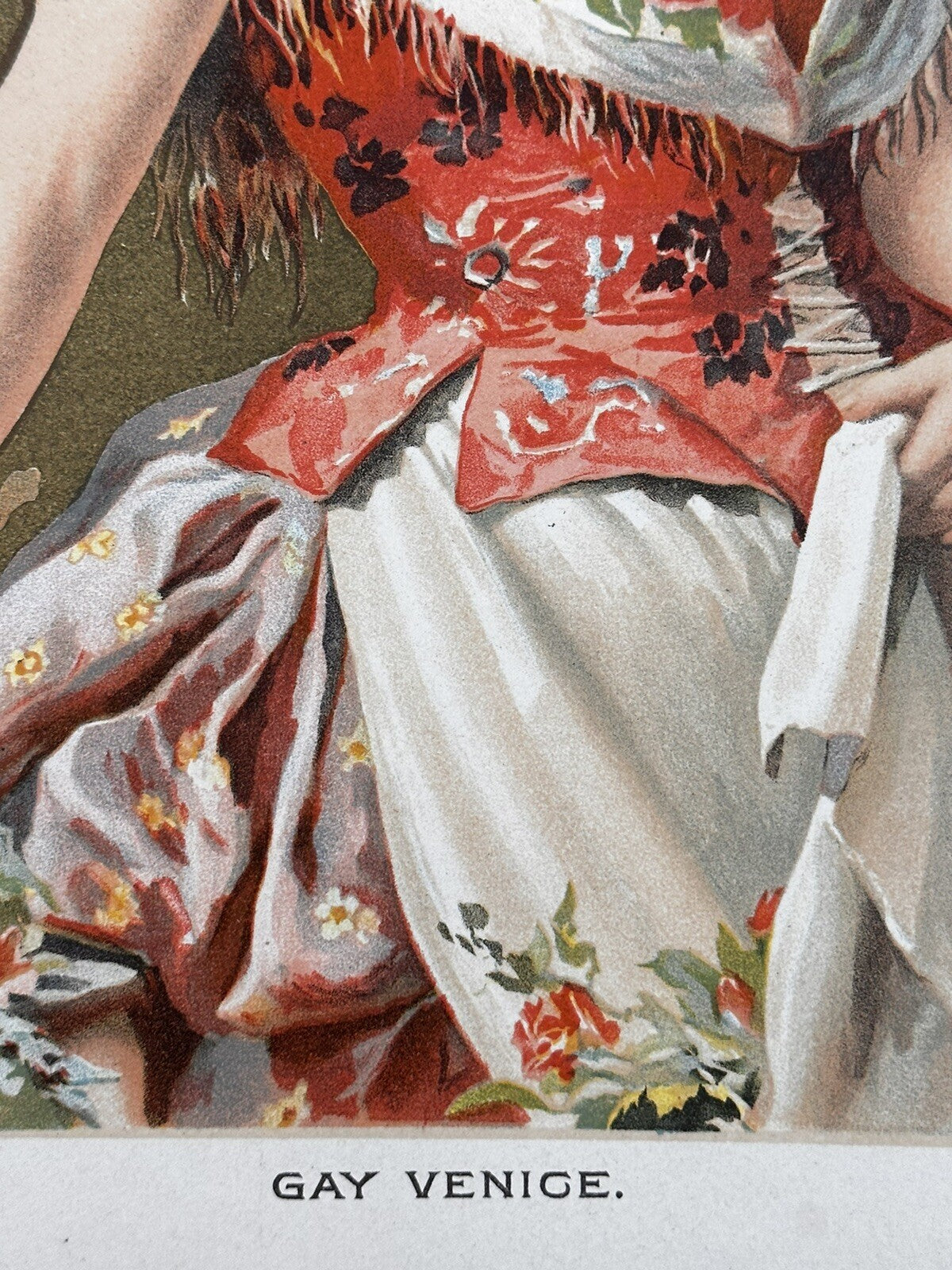 1892 "Gay Venice" Chromolithograph Print | Magazine Illustration