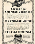 1903 Chicago & North Western Railway Railroad Print Ad C&NW RR Union Pacific