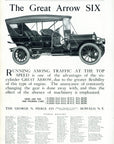 1908 Pierce Arrow Vintage Photo Print Ad Great Arrow Six Buffalo NY