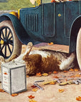 C.M. Coolidge TEN MILES TO A GARAGE Saint Bernard Dogs Car Trouble Picnic