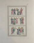 1842 J. Strutt ARCHBISHOP INTERVIEW POPE ETC. Engraving Antiquities of England