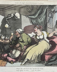 1815 Rowlandson THE HONEY MOON English Dance Of Death HC Aquatint Etching