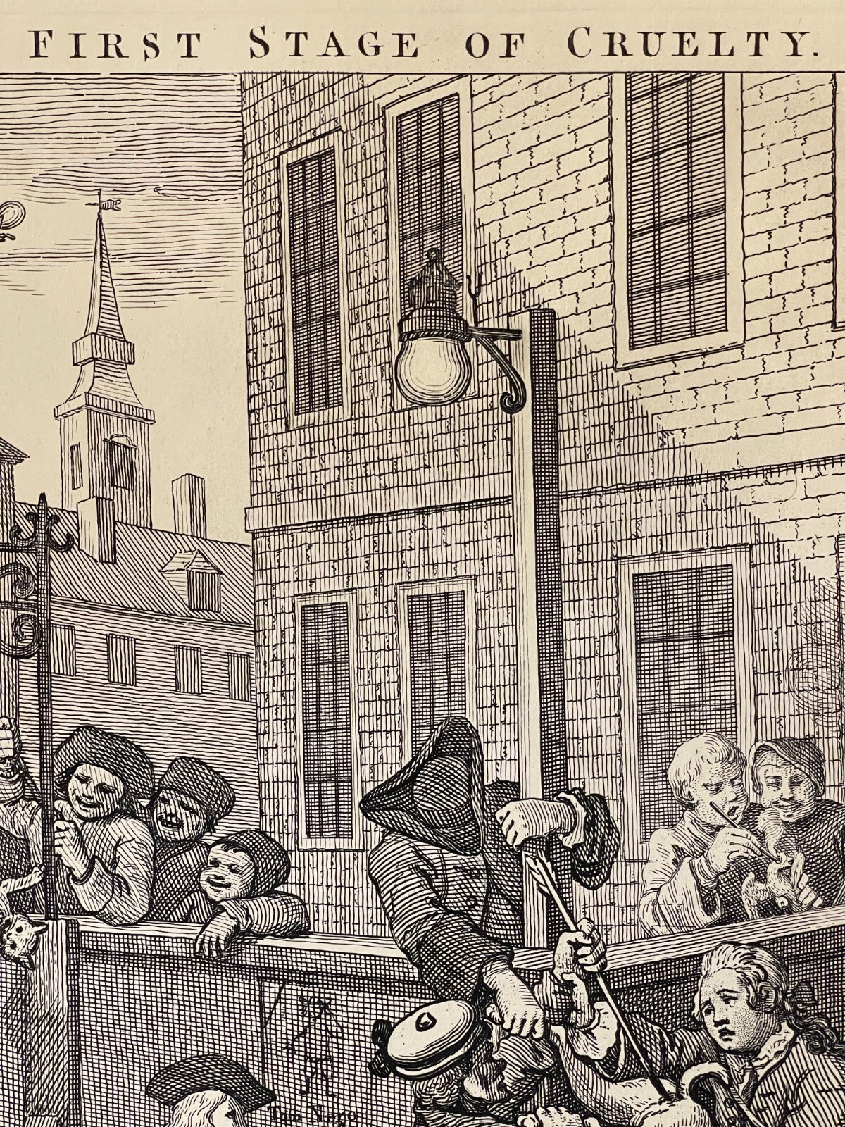 1822 THE STAGES OF CRUELTY (Set of 4) Authentic Hogarth Heath Ed. Antique Prints