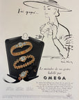 1951 Omega Watch Advertisement - Pierre Simon Art - Vintage Print Ad - Style 3