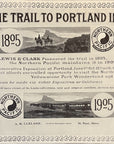 1905 Northern Pacific Railway Railroad Print Ad Hit The Trail To Portland
