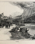1893 Samos By Charlie W. Wylick Antique Magazine Wood Engraving