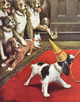 C.M. Coolidge RIDING THE GOAT Masonic Initiation Saint Bernard Dogs