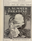 1905 Delaware & Hudson D&H Railroad Print Ad HEREUNDER Solve The Summer Problem