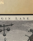 1822 BEER STREET & GIN LANE Authentic Hogarth Heath Ed. Antique Prints FRAMED