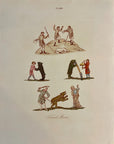 1810 Joseph Strutt TUTORED BEARS Antique HC Engraving Sports & Pastimes England