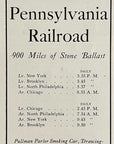 1905 Pennsylvania Railroad Print Ad 18 Hour Train Travel Ad New York Chicago