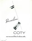 1939 Coty Lipstick Vintage Ad - B&W Cosmetics Print Advertisement
