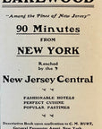 1904 New Jersey Central Railroad Print Ad Among The Pines Of New Jersey New York