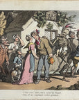 1815 Rowlandson THE RECRUIT English Dance Of Death HC Aquatint Etching