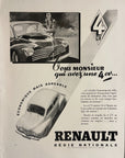 1930 Renault 4 CV French Automobile Print Ad French Motor Car Advertisement