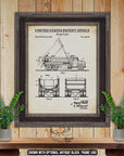 Dump Truck Patent Print - 1980 Dump Truck Invention - Dump Truck Blueprint at Adirondack Retro