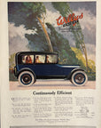 1917 Willys Knight Touring Sedan Springfield Type Print Ad Blue Car Toledo Ohio