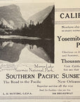 1911 Southern Pacific Railway Print Ad - Sunset Route Yosemite Mirror Lake