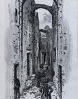 1892 A Street In Capri Antique Magazine Wood Engraving