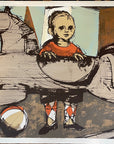 ROCKING HORSE Robert Alan Smith ORIGINAL Artist Signed Serigraph c 1960 Ltd. Ed.