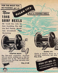 1946 Ocean City Surf Reels Print Ad Hampton Beach Quaker City Philadelphia PA
