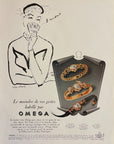 1951 Omega Watch Advertisement - Pierre Simon Art - Vintage Print Ad