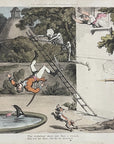 1816 Rowlandson THE GALLANT'S DOWNFALL English Dance Of Death Aquatint Etching